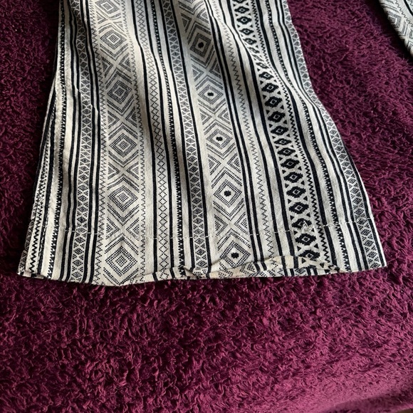 American Original Rewash Brand Striped Linen Pants Smocked Elastic Waist Sz S - Picture 10 of 12